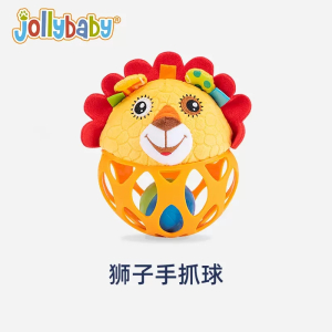 jollybaby婴儿手抓球可啃咬牙胶磨牙抚触球0-1岁宝宝感统训练1663