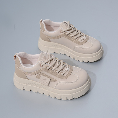 2025春季小白鞋新款韩版ins女学生增高厚底运动板鞋休闲鞋女