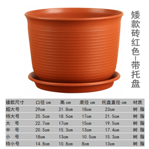 [补贴10%]加厚树脂塑料花盆特大号多肉盆栽防陶瓷圆形大花盆阳台超大小号
