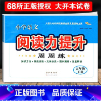 语文阅读力提升[五年级下册] 小学通用 [正版]2024小学语文阅读力提升周周练 三四五六年级上册下册 阅读素养力提升小