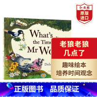 [正版]老狼老狼几点了 英文原版 What's the Time Mr Wolf 黛比葛莉欧利 趣味启蒙绘本 培养时间