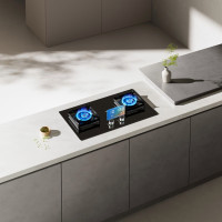 老板(Robam)定时灶具双子星系列智能定时灶5.0kW大火力嵌入式 自动熄火保护灶23BX-E1液化气