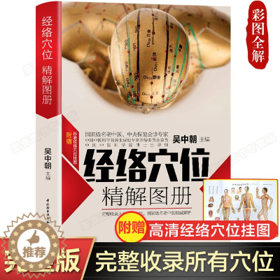 [醉染正版]经络穴位精解图册 吴中朝中医养生人体经络穴位使用手册穴位书籍 图解手法中医养生书籍推拿按摩书籍手法穴位图人体