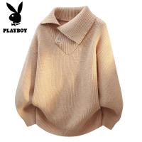 花花公子新款[新款]2025年秋冬款翻领针织毛衣男 群文件11.30