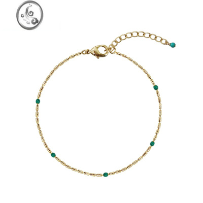 JiMiAMO人手一条基础款素链手链女小众简约精致极细叠戴百搭手饰品