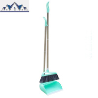 家用软毛扫把簸箕套装不锈钢杆塑料笤帚畚箕组合扫帚撮箕头发 三维工匠