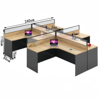 悦兴诚员工桌280*240*110cm张