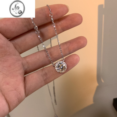 JiMi店主推荐款~超闪项链女高级设计感小众时尚通勤锁骨链2022年新款