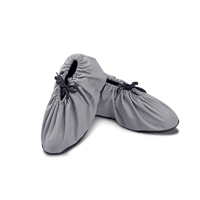 布鞋套家用办公可反复洗儿童成人室内耐磨加厚防滑底鞋套-成人浅灰色l