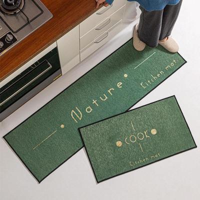 北欧厨房地垫家用防滑吸水吸油厨房脚垫防水防油长条地毯厨房垫
