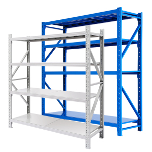 迅众 中型货架双色可选仓储多功能仓储仓库货架展示架货架中型每层承重200公斤