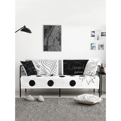 家柏饰(CORATED)沙发垫北欧简约现代时尚ins布艺坐垫子防滑套罩巾四季通用