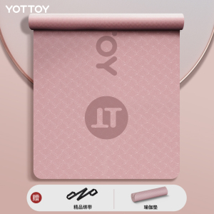 yottoy瑜伽垫女生专用防滑加宽加厚家用健身地垫子隔音减震舞蹈跳操宿舍