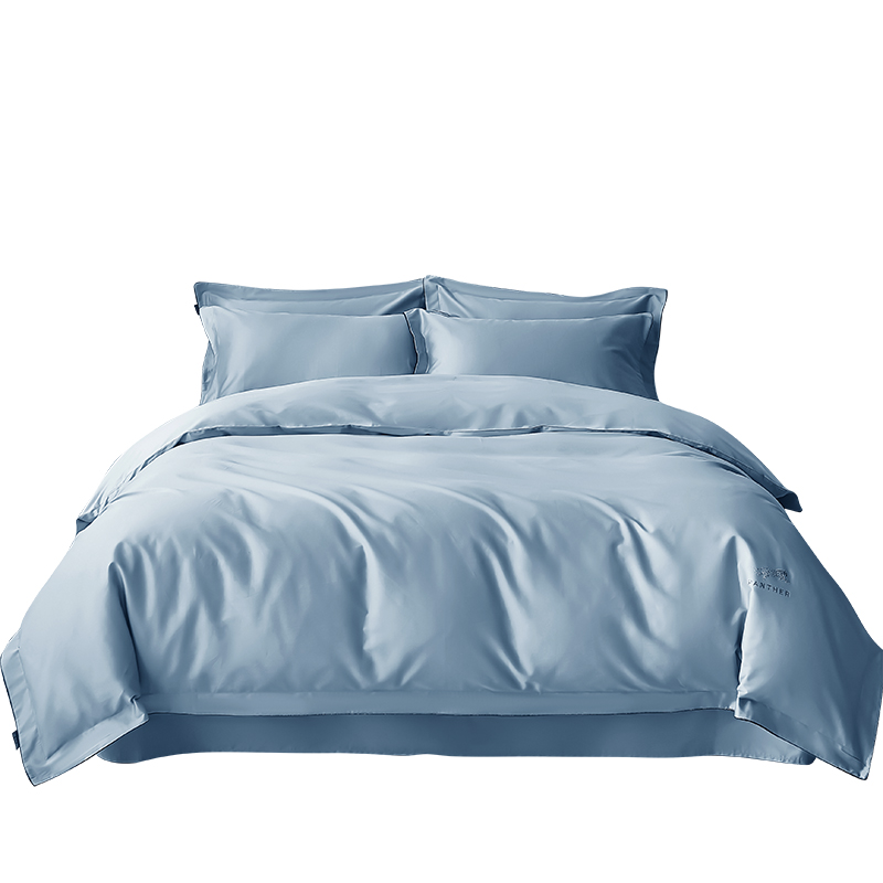 金丝莉(KINTHERI) 一夜豹富 100全棉四件套 星河蓝 200×230cm (NM)