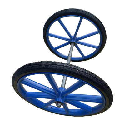 丰奋 手推车轮子 翻斗车轮 充气款带轴承 套