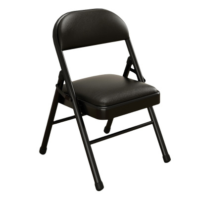 豫亨 黑色免安装折叠椅 户外宣传活动椅培训会议椅