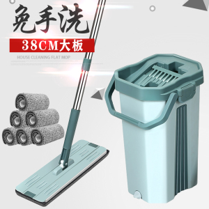拖把免手洗平板家用免洗2019新款懒人加大号拖布一拖净拖地
