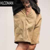 HLCOMAN鹿起 美式复古户外伐木工短裤男宽松vintage休闲五分裤夏