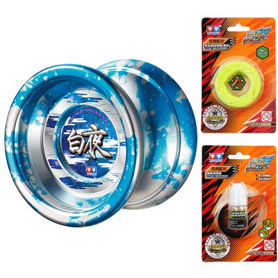 悠悠球火力少年王悠拳英雄yoyo球溜溜球儿童玩具白夜白夜+油+线