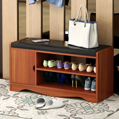 简约现代客厅家具人造板厅玄关白色简易鞋架鞋进穿鞋凳沙发凳矮凳带抽屉防尘储物盒翻斗翻盖换鞋凳