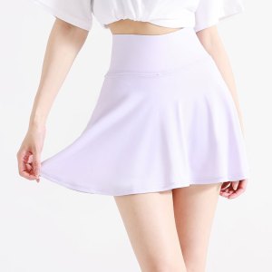 速干外穿瑜伽服两件套一体式固定背心假两件运动短裙女
