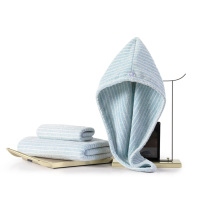 水星享浴·茶氨酸抗菌干发帽毛浴巾组合三件套129108