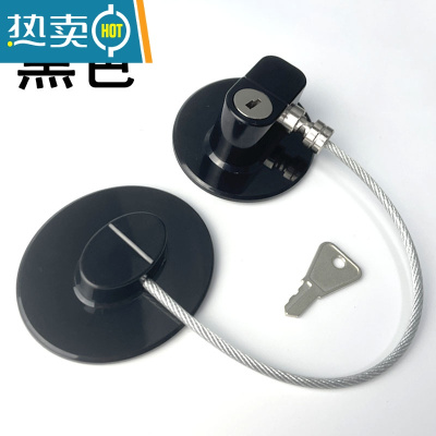 显彩儿童多功能安全锁防护抽屉锁婴儿防夹手宝宝防开冰箱柜门锁扣 多功能安全锁椭圆黑色1个[免打孔]买1送1实发2房门安全扣