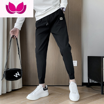 七斓痞帅裤子男韩版潮流九分休闲裤2023新款男裤潮牌束脚运动裤