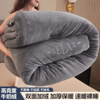 被子冬被牛奶绒冬季学生棉被双面绒法兰绒加厚保暖单人被芯春秋被