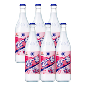 正广和 上海盐汽水夏季防暑降温碳酸汽水饮料 荔枝味汽水520ml*6瓶