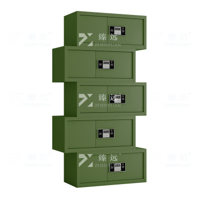 臻远 ZYJJ-80092 保密柜 绿色分体五节电子锁 长900*宽420*高2000mm 单位:1台