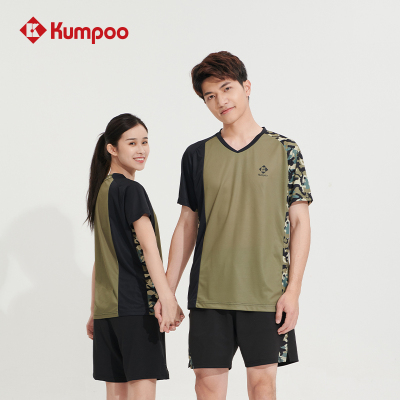 薰风kumpoo羽毛球服新款羽毛球服套装男女士短袖运动服速干比赛球衣乒乓球服定制春夏