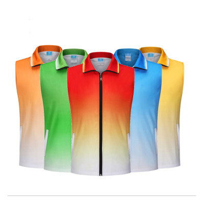 渐变马甲时尚撞色透气舒适