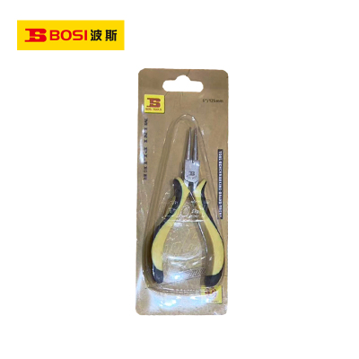 波斯(BOSI)镍铁合金迷你圆嘴钳(5