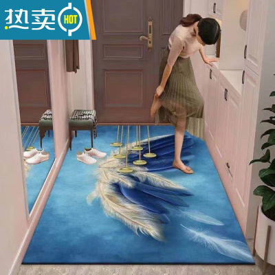 敬平3d进门地垫地毯门垫玄关可裁剪入户门脚垫门厅防滑门口家用垫子防滑垫