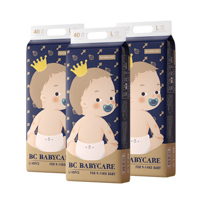babycare纸尿裤皇室弱酸亲肤系列婴儿纸尿裤L40*3包