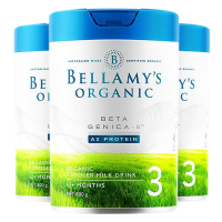 3罐装-海外直邮-原装进口澳洲澳洲贝拉米白金版有机A2婴儿配方奶粉3段(12-36个月)800g