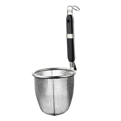 谦星 不锈钢漏网粉简捞面冲孔扁柄 17.7cm1个