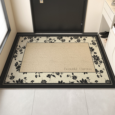 轻奢入户门地垫高级感免洗垫子进门口防滑丝圈脚垫玄关地毯2556