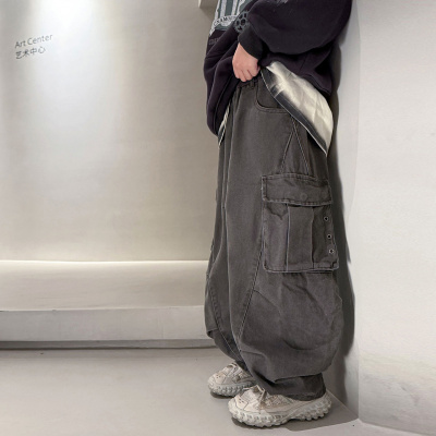 男童裤子2026春装新款儿童工装裤洋气长裤港风中大童休闲裤潮