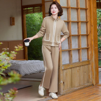 时尚运动休闲妈妈装套装大码宽松中老年两件套衣服60岁女装中年装