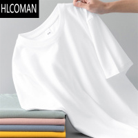 HLCOMAN卖爆了]新疆t恤半袖T宽松大码男女纯色短袖打底衫