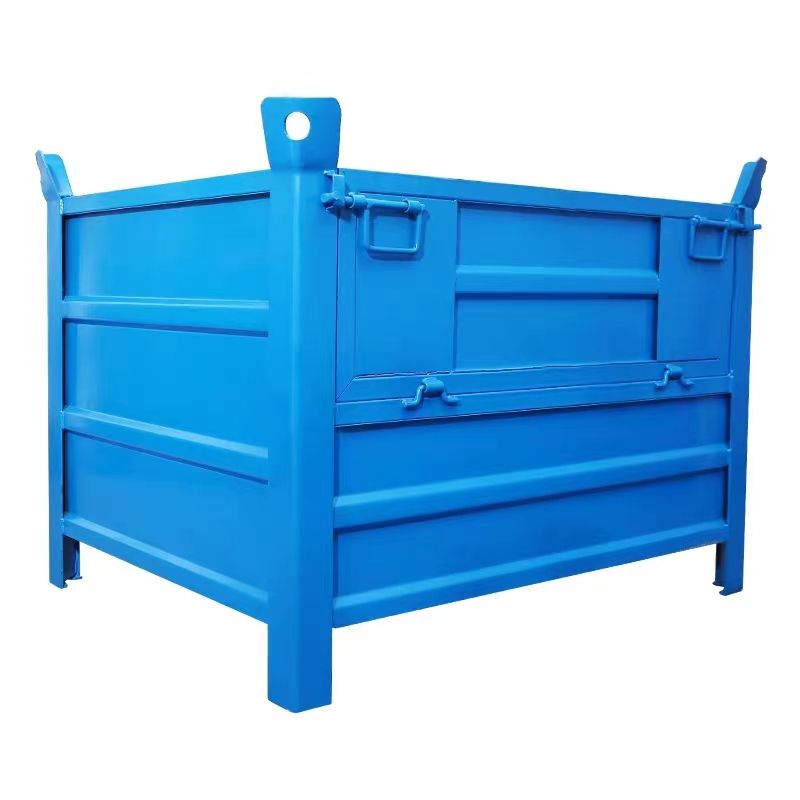 蔚岸 仓储笼 折叠周转箱 堆垛笼 仓库料架 周转物料箱 铁皮款1200*1000*890mm/个