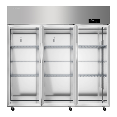 星星KSC-1871G3商用冰柜四门 六门立式冰箱冷藏冷冻保鲜厨房展示柜玻璃门后厨冷柜