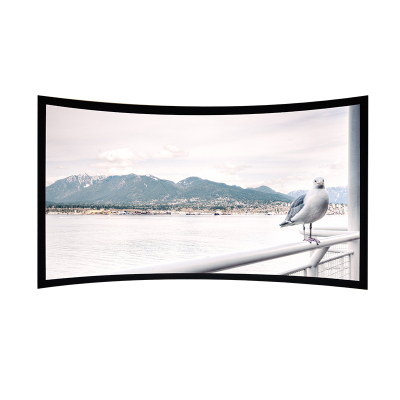 经科JK弧形画框幕布窄边框HB-CW2高分子高增益复合幕150寸16:10