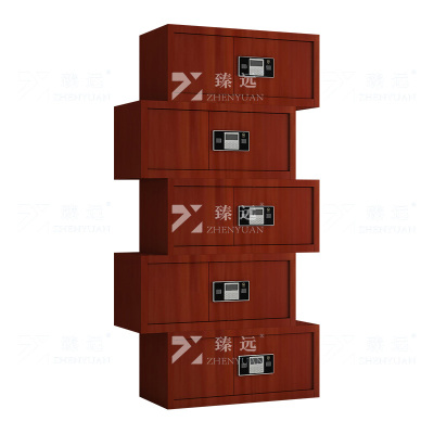 臻远 ZYJJ-80068 保密柜 红木纹分体五节电子锁 长900*宽420*高2000mm 单位:1台