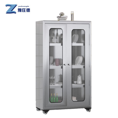 豫庄德不锈钢碗柜90钢化台