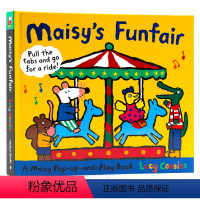 [正版]小鼠波波英文绘本 小鼠波波游乐场 Maisy's Funfair立体故事机关操作抽拉书A Maisy Pop