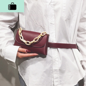 复古港风腰带腰包女时尚潮流小包单肩斜跨链条包包2020新款潮insNEW LAKE女士单肩包