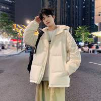 白鸭绒羽绒服男士新款冬季加厚潮牌连帽港风痞帅百搭宽松羽绒外套